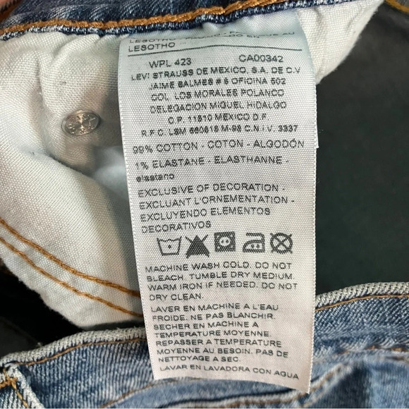 Levi Strauss Signature Regular Straight Leg  Blue Jeans - Picture 6 of 6